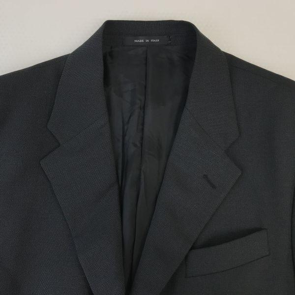エンポリオアルマーニ/EMPORIO ARMANI★秋冬シングルスーツ/上下セットアップ【46/メンズM/黒】アルマーニジャパン正規代理店タグ◆cBH516_3