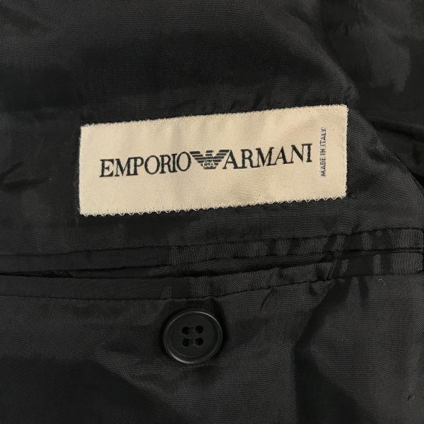 エンポリオアルマーニ/EMPORIO ARMANI★秋冬シングルスーツ/上下セットアップ【46/メンズM/黒】アルマーニジャパン正規代理店タグ◆cBH516_4