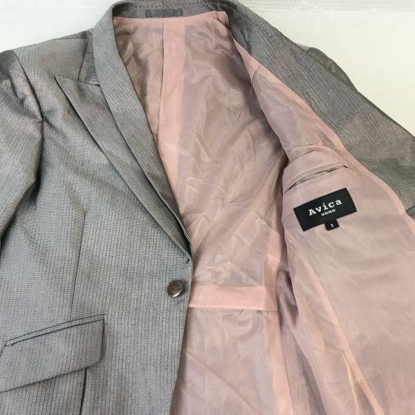 アヴィカウォモ/Avica uomo★結婚式/タキシード/3ピース【メンズS/光沢/シルバー系】上下セットアップ&ベスト/ワタベウェディング◆cBH517 アヴィカウォモ/Avica uomo☆結婚式/タキシード/3ピース【メンズS/光沢