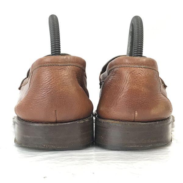 80s-90s/Vintage/イタリア製★グラバティ/gravati★本革/ローファー/モカシン【7/25.5-26.0/茶/BROWN】ビジネス/dress shoes◆cF-169_2
