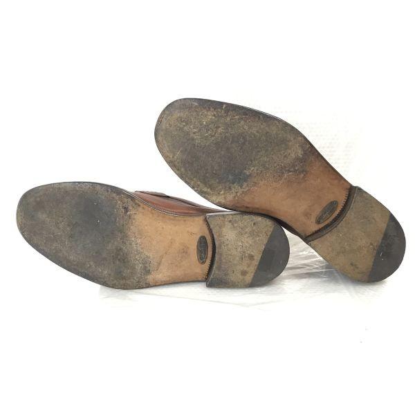 80s-90s/Vintage/イタリア製★グラバティ/gravati★本革/ローファー/モカシン【7/25.5-26.0/茶/BROWN】ビジネス/dress shoes◆cF-169_3