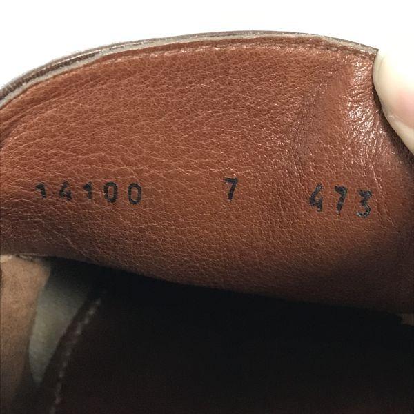 80s-90s/Vintage/イタリア製★グラバティ/gravati★本革/ローファー/モカシン【7/25.5-26.0/茶/BROWN】ビジネス/dress shoes◆cF-169_8