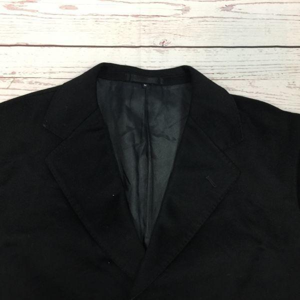 訳あり特価★OXRAM COLLECTION★カシミヤ100％/ロングコート【メンズM/黒】チェスター/比翼仕立て◆BA90-B |  | 02