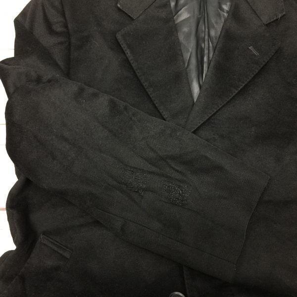 訳あり特価★OXRAM COLLECTION★カシミヤ100％/ロングコート【メンズM/黒】チェスター/比翼仕立て◆BA90-B |  | 03