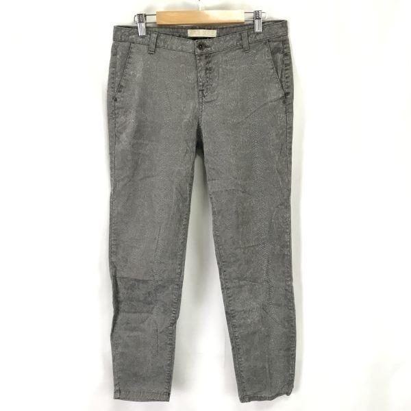 ザラベーシック/ZARA BASIC★蛇/スネークレザー柄/デニムパンツ【サイズEU38/股下69cm/グレー/gray】ジーンズ/Pants/Trouser◆BH537 | 