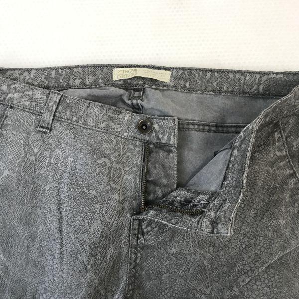 ザラベーシック/ZARA BASIC★蛇/スネークレザー柄/デニムパンツ【サイズEU38/股下69cm/グレー/gray】ジーンズ/Pants/Trouser◆BH537 |  | 02