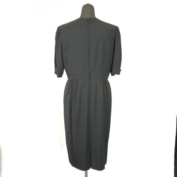 80s-90s/Vintage★pierre cardin/ピエールカルダン★半袖/ブラックワンピース/ロングスカート【L-XL/13号/黒】フォーマル/dress◆TBH109 |  | 01