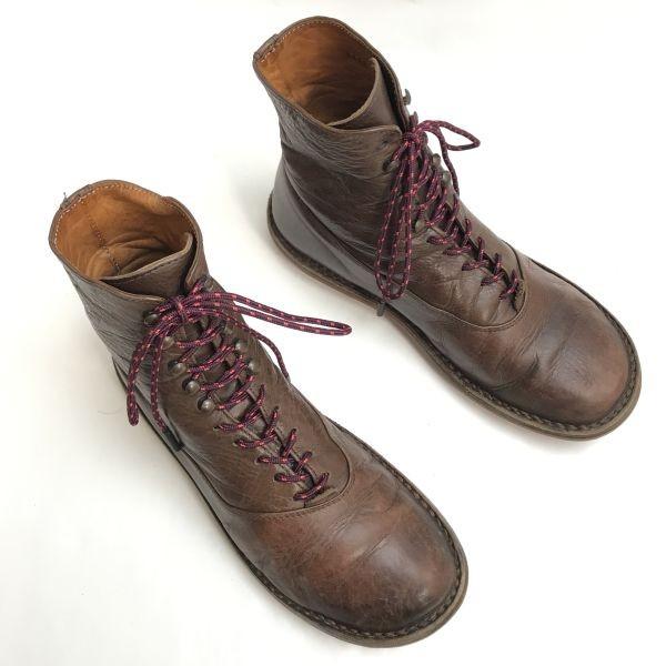 trippen/トリッペン★オールレザー/本革/レースアップ/ショート/ミドルブーツ【39/24.0-24.5-25.0/茶】Vintage/Leather/Boots/◆cWB104-02_1