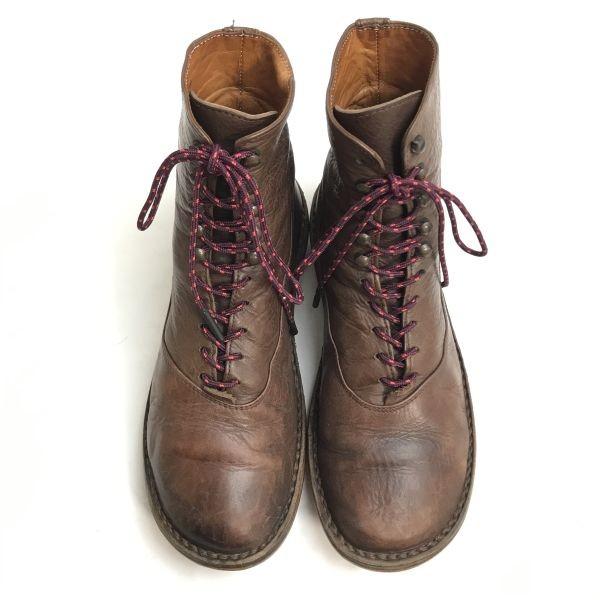 trippen/トリッペン★オールレザー/本革/レースアップ/ショート/ミドルブーツ【39/24.0-24.5-25.0/茶】Vintage/Leather/Boots/◆cWB104-02_6