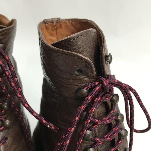 trippen/トリッペン★オールレザー/本革/レースアップ/ショート/ミドルブーツ【39/24.0-24.5-25.0/茶】Vintage/Leather/Boots/◆cWB104-02_7