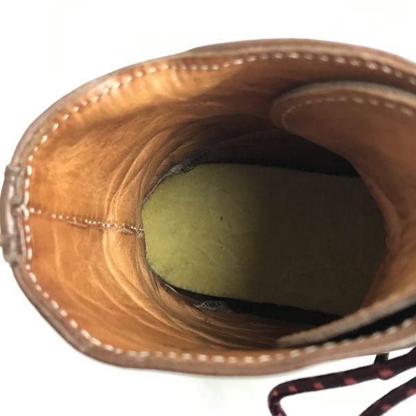 trippen/トリッペン★オールレザー/本革/レースアップ/ショート/ミドルブーツ【39/24.0-24.5-25.0/茶】Vintage/Leather/Boots/◆cWB104-02_8