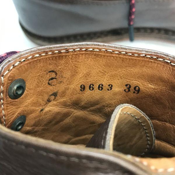 trippen/トリッペン★オールレザー/本革/レースアップ/ショート/ミドルブーツ【39/24.0-24.5-25.0/茶】Vintage/Leather/Boots/◆cWB104-02_9