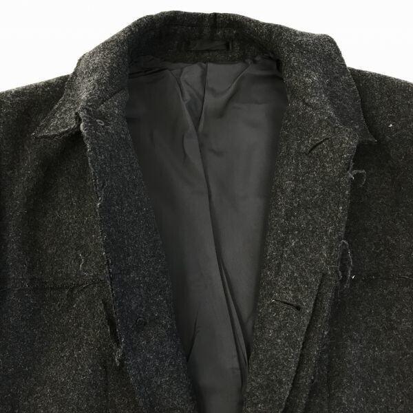90s/Vintage★ABAHOUSE/アバハウス★ウール/ステンカラーコート/フライフロント【3/メンズL/グレー】切りっぱなし/オールド◆TBF803 | ABAHOUSE | 02