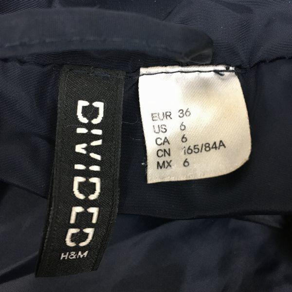 DIVIDED/H&M　中綿入りモッズコート　サイズ36 レディース　ダークネイビー/濃紺　管NO.A17-15 |  | 03