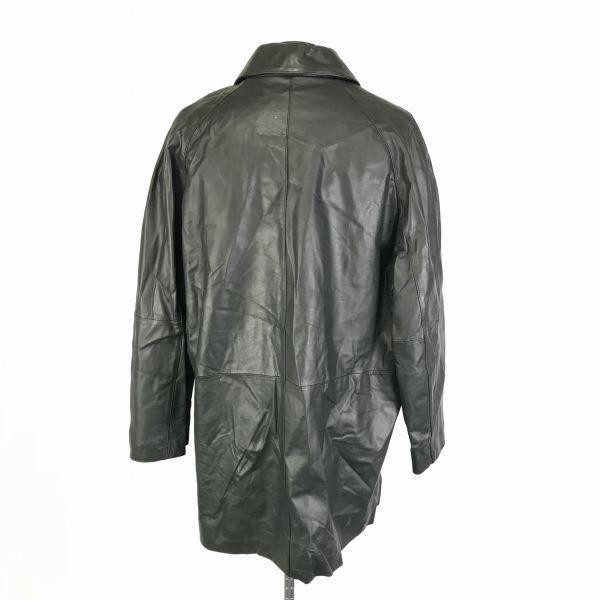 試着交換OK！馬革/ホースハイド/レザーコート/ジャケット【メンズLL/黒/BLACK】THE CASUAL/on the world. W9-089 試着交換OK！馬革/ホースハイド/レザーコート/ジャケット【メンズLL/黒