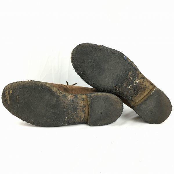 90s?/4都市/Vintage/CHURCH'S/チャーチ/スエードチャッカブーツ/size8.5G/27.0相当〈ブラウン/茶〉クレープソール/boots/men's.WA55_8