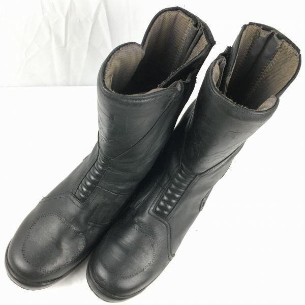 FREY daytona　フライ デイトナ　バイクブーツ　ライディング　ツーリング　size42　26.0-26.5〈黒/BLACK〉bike/　Boots/Shoes〕菅No.WT18_1