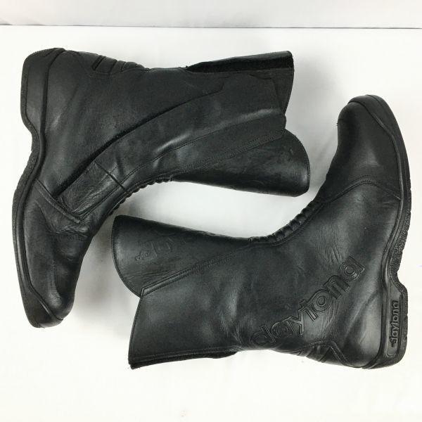 FREY daytona　フライ デイトナ　バイクブーツ　ライディング　ツーリング　size42　26.0-26.5〈黒/BLACK〉bike/　Boots/Shoes〕菅No.WT18_6