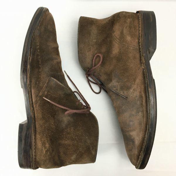 BURBERRY（バーバリー） 本革チャッカブーツ size26.0 ゆったり ダーク