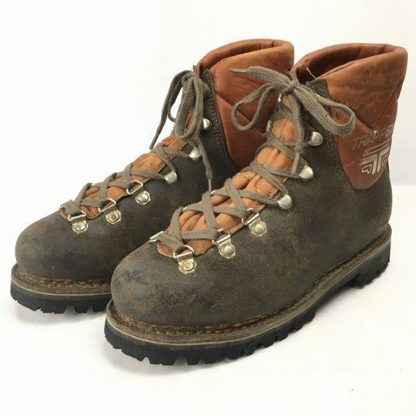 80年代以前?Vintage /TRAPPEUR/トラッパー/登山/本革トレッキング