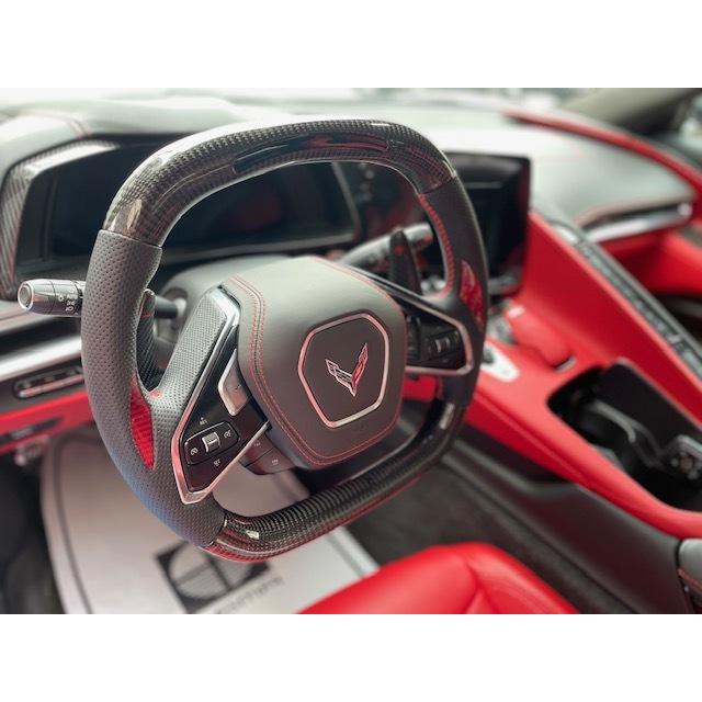 2020-2021　シボレー　コルベット　C8　カーボンステアリング　LEDダッシュ付き |  | 01