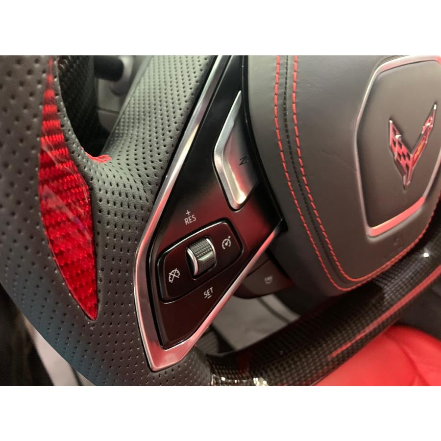 2020-2021　シボレー　コルベット　C8　カーボンステアリング　LEDダッシュ付き |  | 03