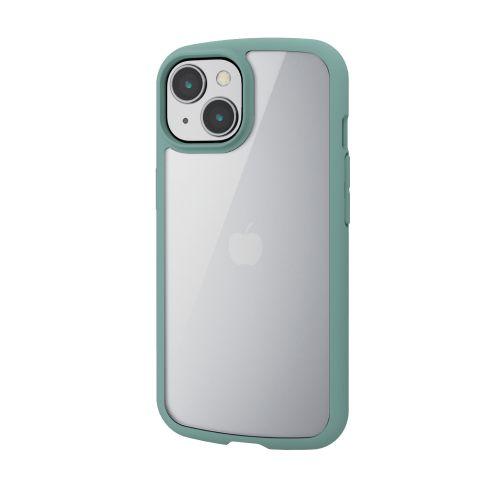 エレコム iPhone 15 TOUGH SLIM LITE フレームカラー グリーン PM-A23ATSLFCGN｜buzzfurniture｜02