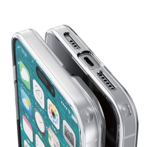 エレコム iPhone 15 Plus ハイブリッドケース PM-A23BHVCKCR｜buzzfurniture｜02