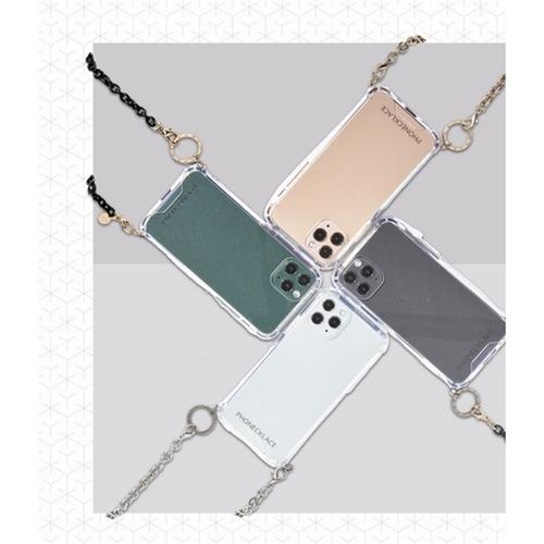 PHONECKLACE チェーンショルダーストラップ付きクリアケース for iPhone 13 Pro ゴールド  PN21602i13P｜buzzfurniture｜03