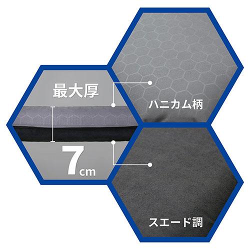 角利産業 KAKURI インフレーターマット 7cm厚 半自動的に空気が入る・アウトドアから災害時に ダブル 200×130×7cm KKR_3