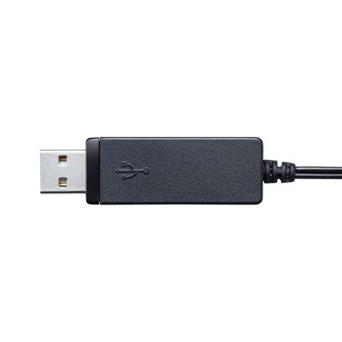 サンワサプライ USBヘッドセット ブラック MM-HSU18BK｜buzzfurniture｜04
