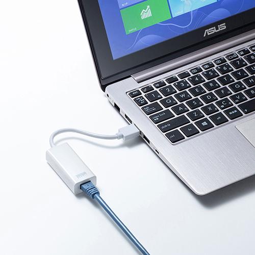 サンワサプライ USB3.2-LAN変換アダプタ(ホワイト) USB-CVLAN1WN｜buzzfurniture｜02