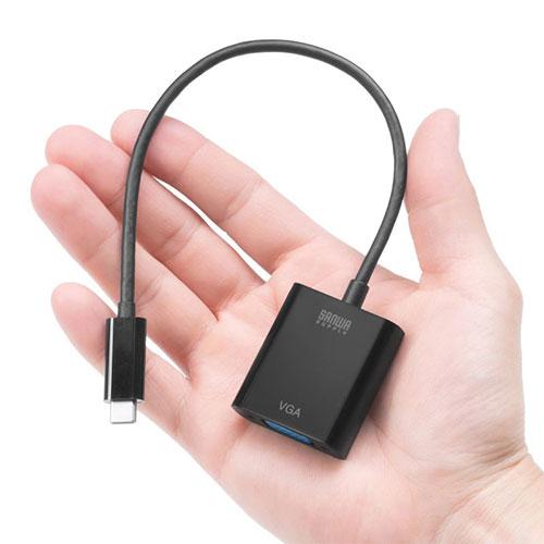 サンワサプライ USB Type C-VGA変換アダプタ AD-ALCV02｜buzzfurniture｜06