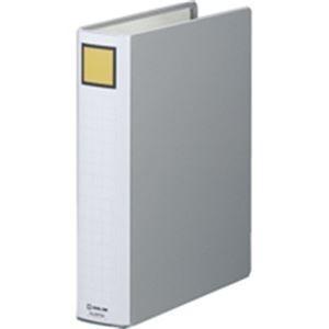 キングジム パイプ式ファイル/スーパードッチ脱着イージー 〔A4/タテ型〕 10冊入り とじ厚：50mm 2475A グレー