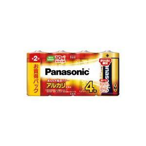 （まとめ）Panasonic パナソニック アルカリ乾電池 金 単2形(4本) LR14XJ/4SW 〔×6セット〕｜buzzfurniture