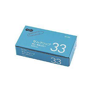 （まとめ） TANOSEE ゼムクリップ 特大 33mm シルバー 業務用パック 1箱（1000本） 〔×10セット〕
