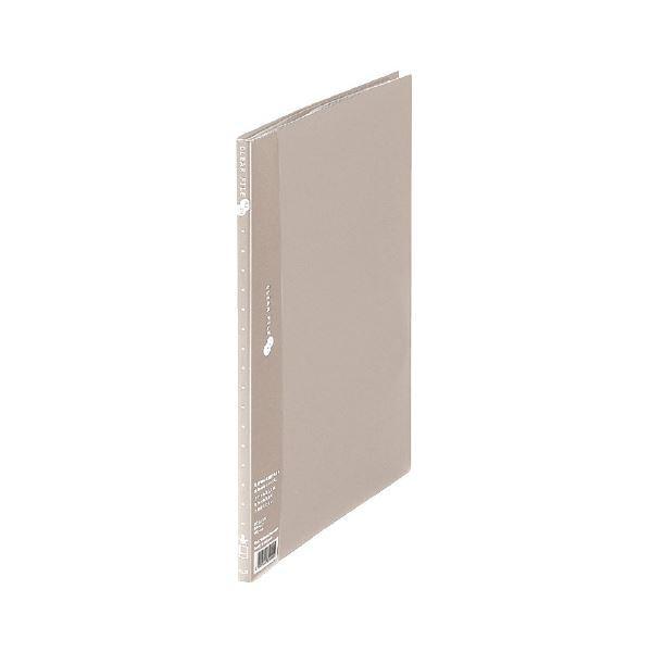 （まとめ） プラス クリアーファイル10P FC-121EL A4S 灰 10冊〔×10セット〕