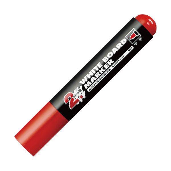 （まとめ） コクヨホワイトボード用マーカー（中字・ロング筆記タイプ） 赤 PM-BL102R 1セット（10本） 〔×5セット〕
