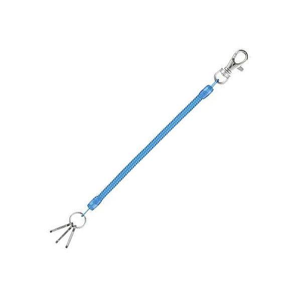 （まとめ） レイメイ藤井 コイルキーチェーン14~50cm ブルー GLK253A 1個 〔×30セット〕