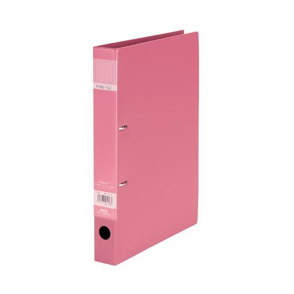 （まとめ）セキセイ ロックリングファイル A4タテ2穴 220枚収容 背幅37mm ピンク F-522-21 1冊 〔×20セット〕