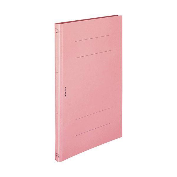 （まとめ）ライオン事務器 フラットファイル(環境)樹脂押え具 B4タテ 150枚収容 背幅18mm ピンク A-506KB4S 1セット(10冊) 〔×5セット〕