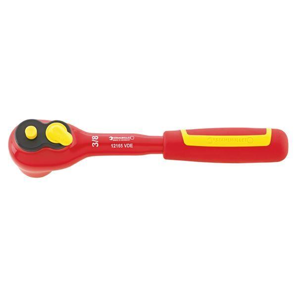 STAHLWILLE スタビレー 12165VDE 3/8SQ 絶縁ラチェットハンドル 12430001 工具 ツール DIY 作業工具 道具