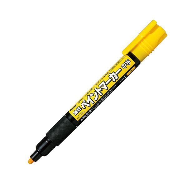 （まとめ）ぺんてる ペイントマーカー中字 MMP20-G 黄〔×100セット〕