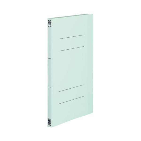 （まとめ）プラス PPフラットファイルA3 2折 No.125FP BL 1冊〔×100セット〕