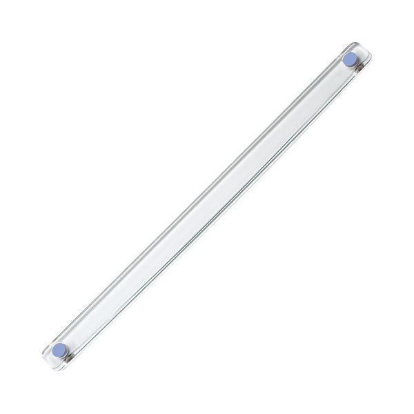 コクヨ 強力マグネットバー クリヤー300mm 青 マク-T203NB 1セット（10本）