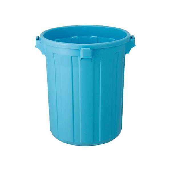 TRUSCO エコペール 丸型 本体85L ブルー RBK-90 1個（フタ別売）