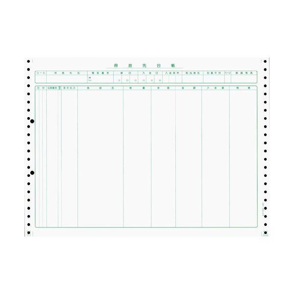 東京ビジネス 得意先台帳(明細転記)(連帳、入数個数無し、上代無し) 横380×縦280mm AP1302-001 1箱(1000セット)