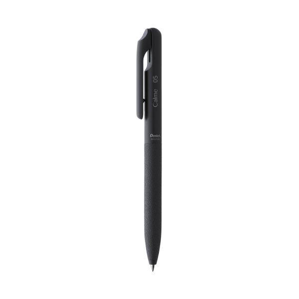 (まとめ) ぺんてる 単色BP Calme0.5 インク色：黒/黒軸 0.5mm BXA105A-A 10本 〔×10セット〕