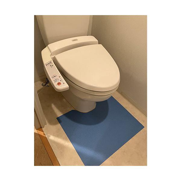 カネモ商事 使い捨てトイレマット約480×600mm 青 1ケース(100枚)_3
