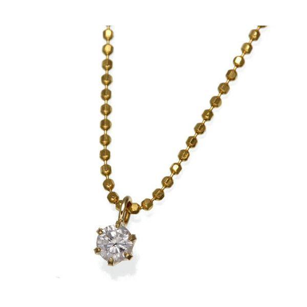 0.1ct K18台ダイヤモンドペンダント/ネックレス_2
